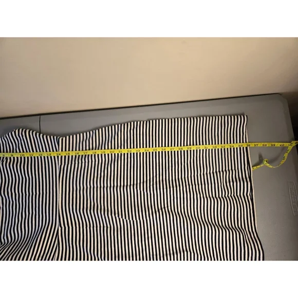 Women's Kate Spade Saturday Black White Striped Mini Dress S - Picture 8 of 9